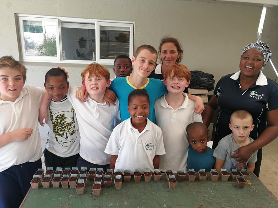 Children at the Butterfly Centre